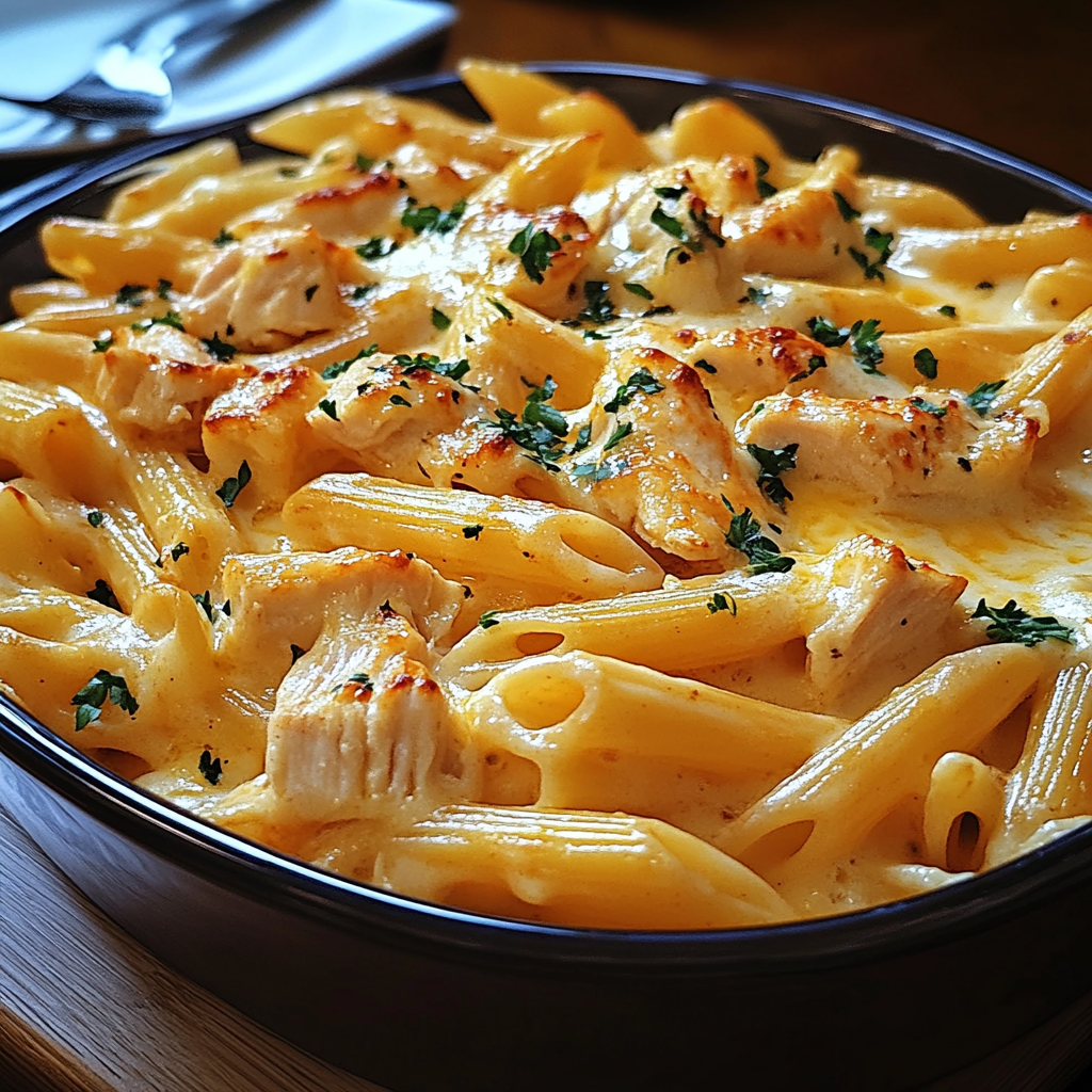 Buffalo Chicken Alfredo Penne – Cozy Dishes